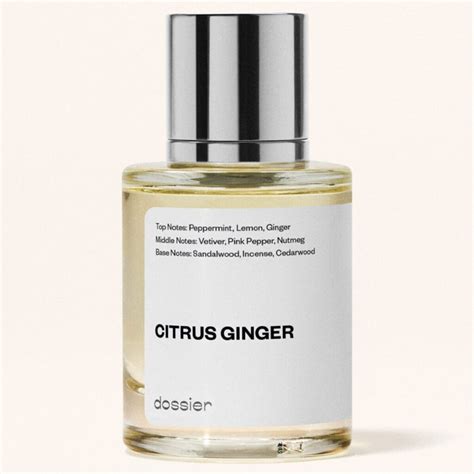 dossier perfume citrus ginger